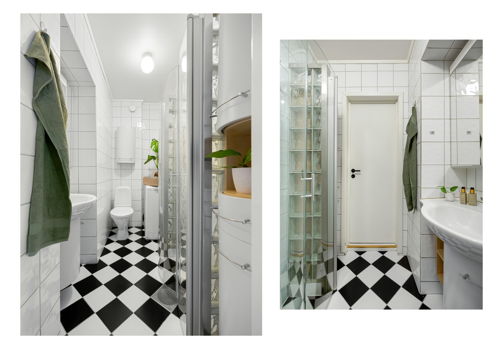 Flislagt bad med varmekabler i gulv som holder deg god og varm gjennom hele året. Galleribilde