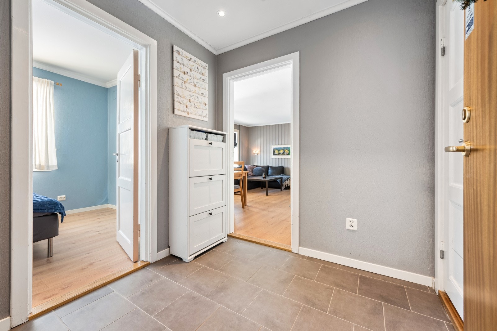 Entreén er et fint rom å ønske venner og familie velkommen. Dør-calling. Galleribilde