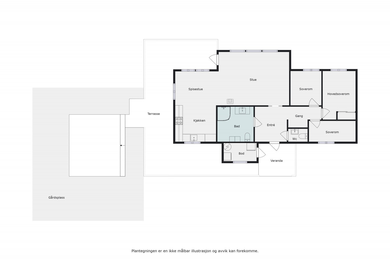 Plantegning Galleribilde