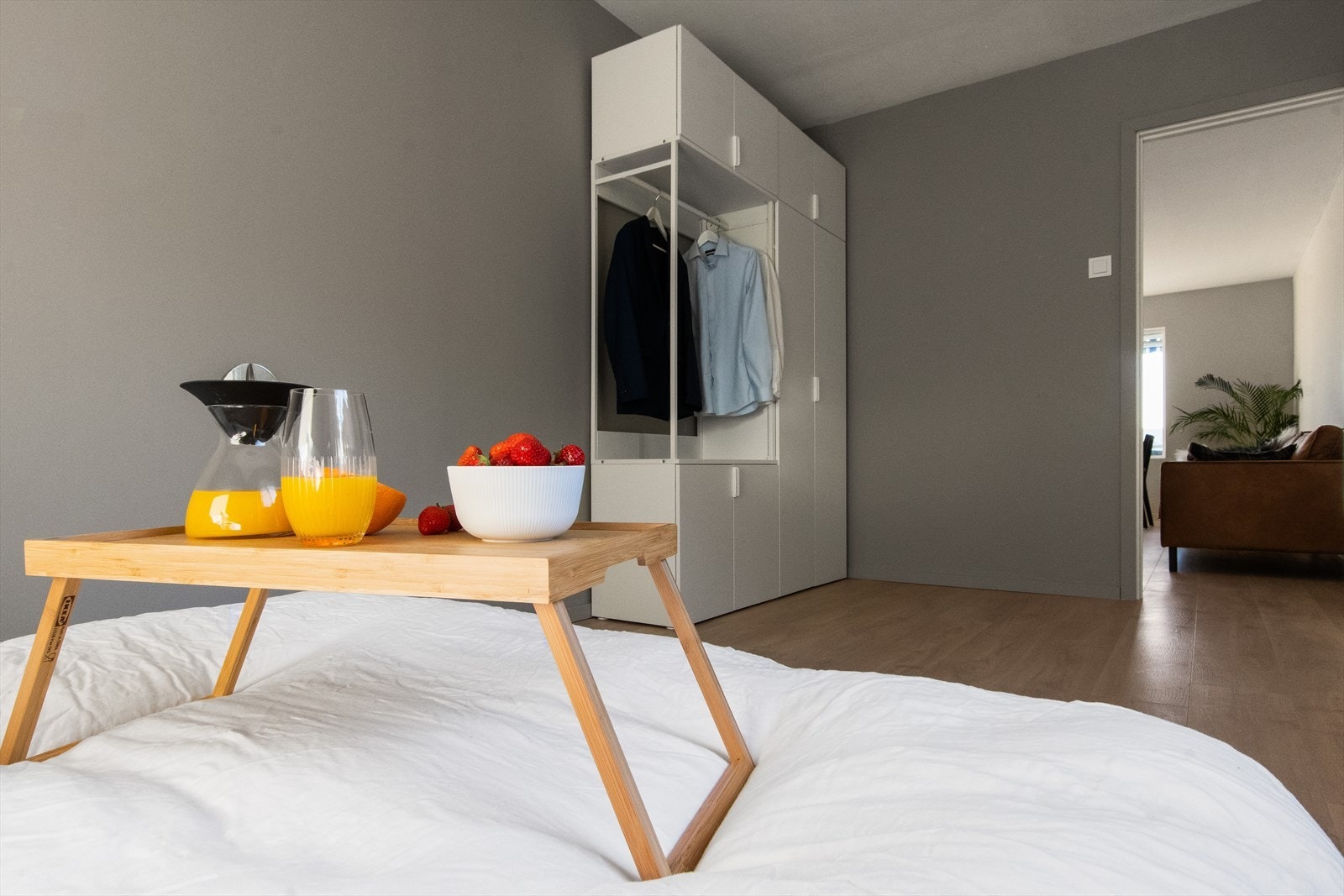 Litt hverdagsluksus med frokost på sengen hadde ikke vært å forakte. Galleribilde