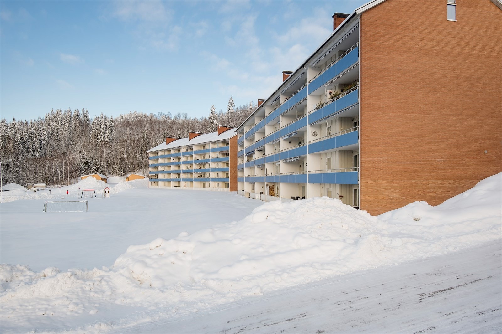 Kort vei til turområder og skiløyper på vinteren. Galleribilde
