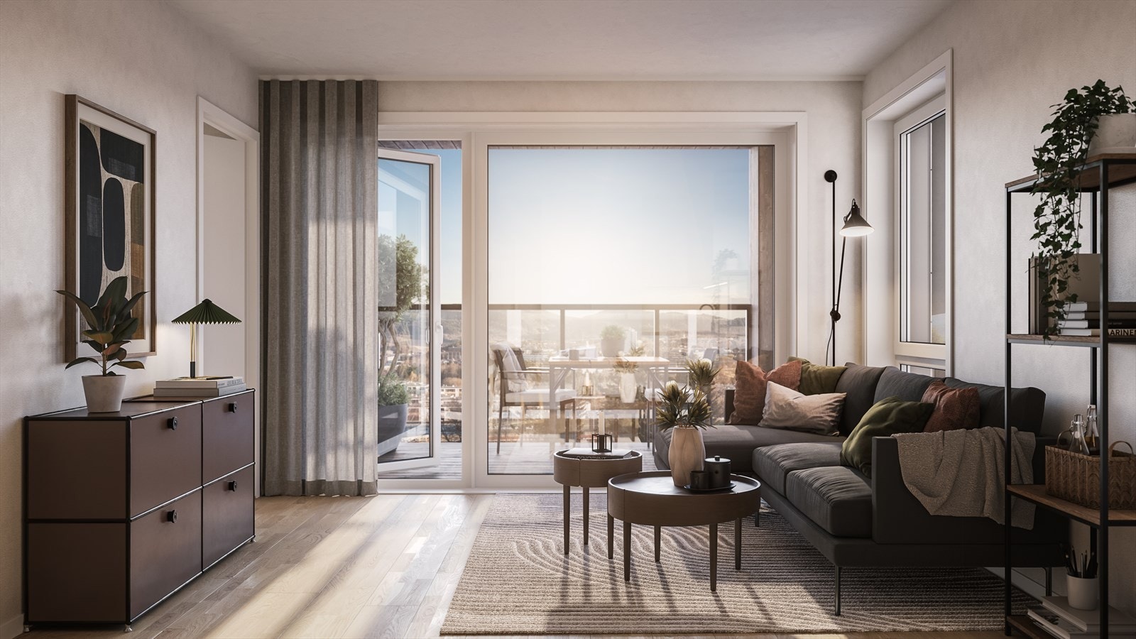 Alle leilighetene har egen terrasse/balkong, mange med veldig god utsikt! Galleribilde