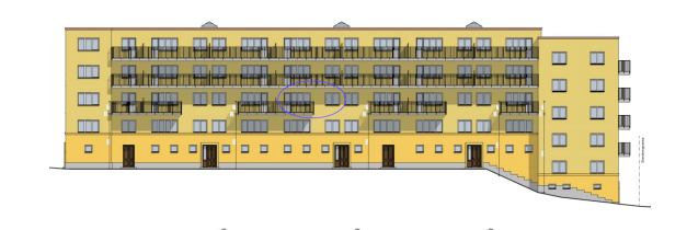 Balkongutbygging er vedtatt. Galleribilde