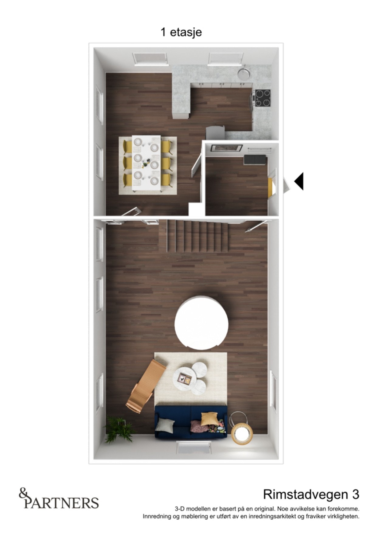 Planskisse 1. etasje Galleribilde