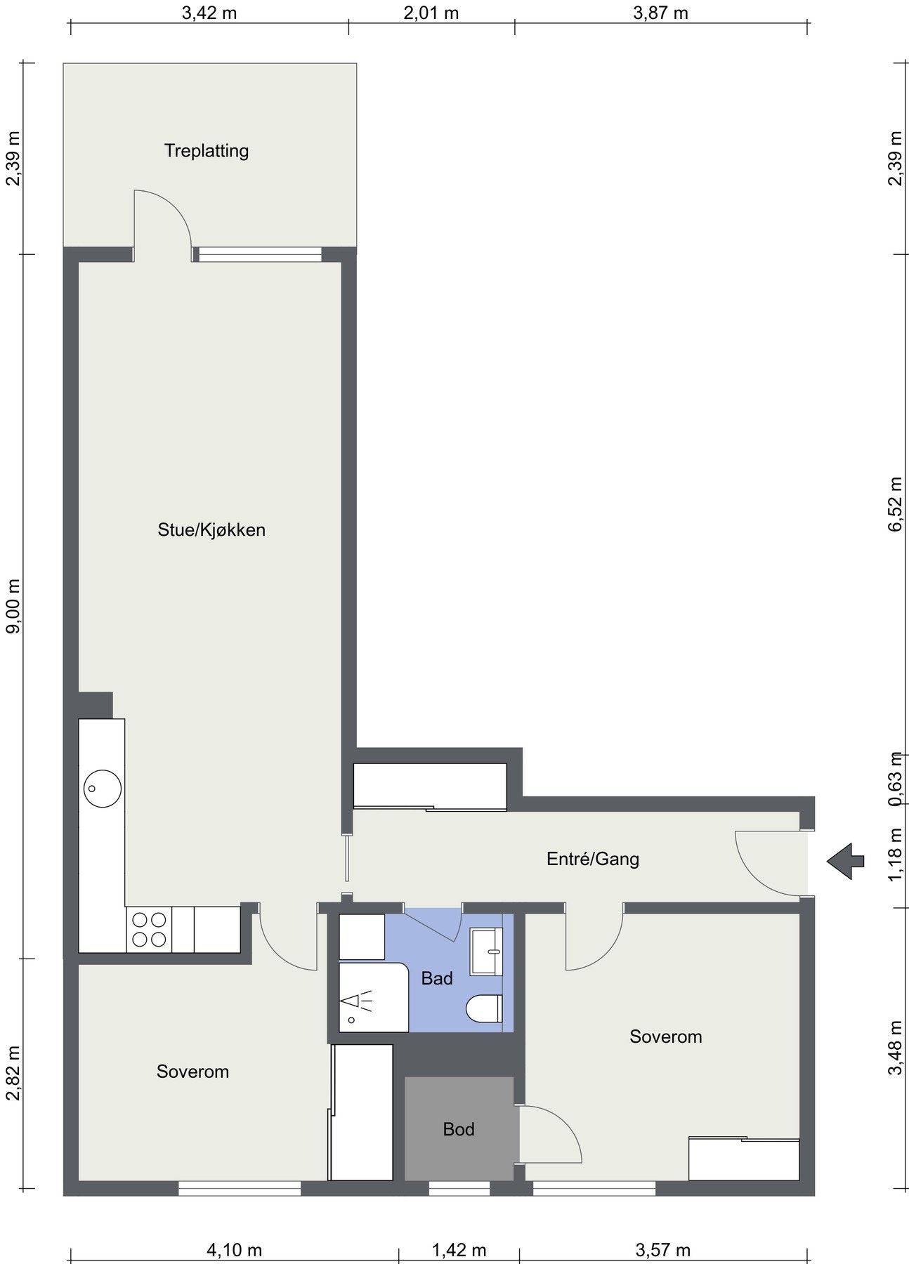 Plantegning Galleribilde