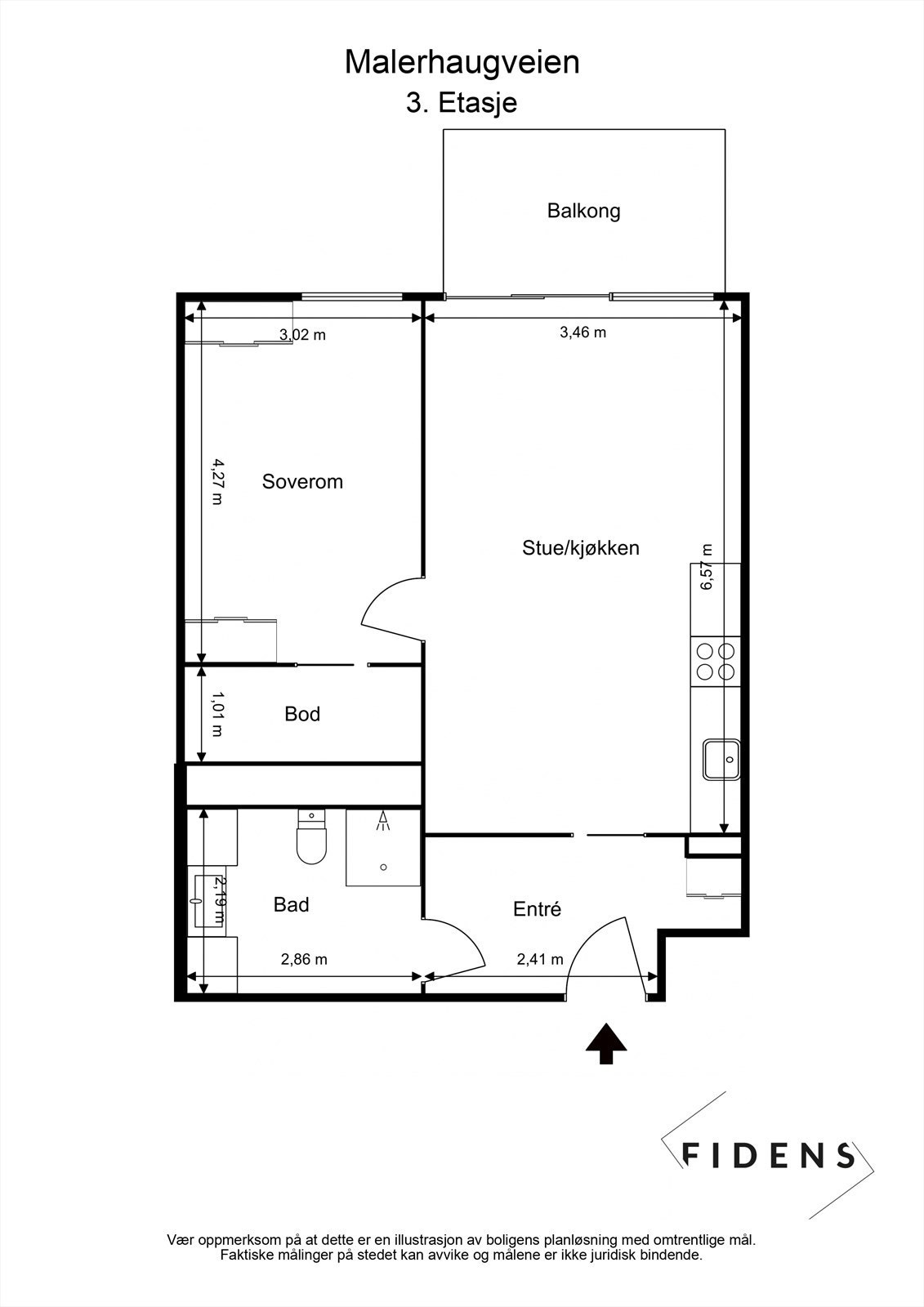 Plantegning Galleribilde