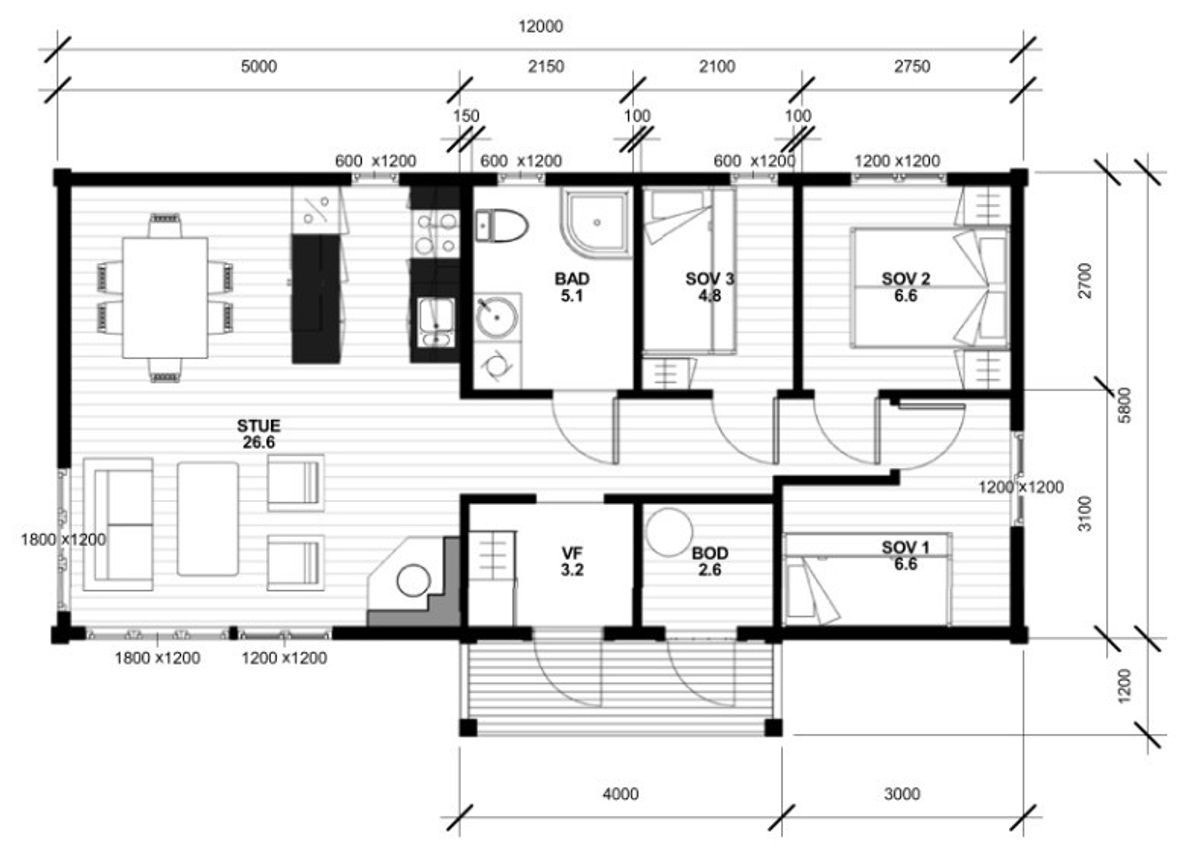 Planskisse over Mink 3. Galleribilde