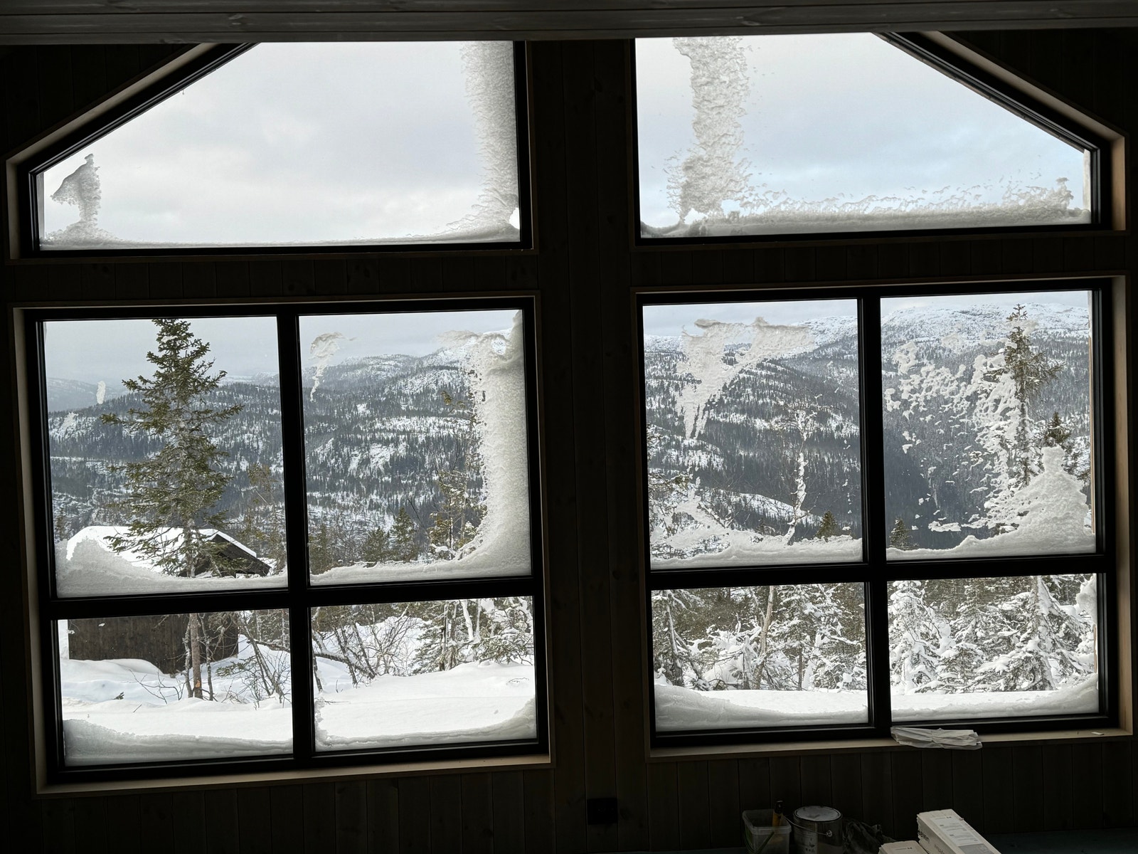 Vinterbilde fra stua Galleribilde