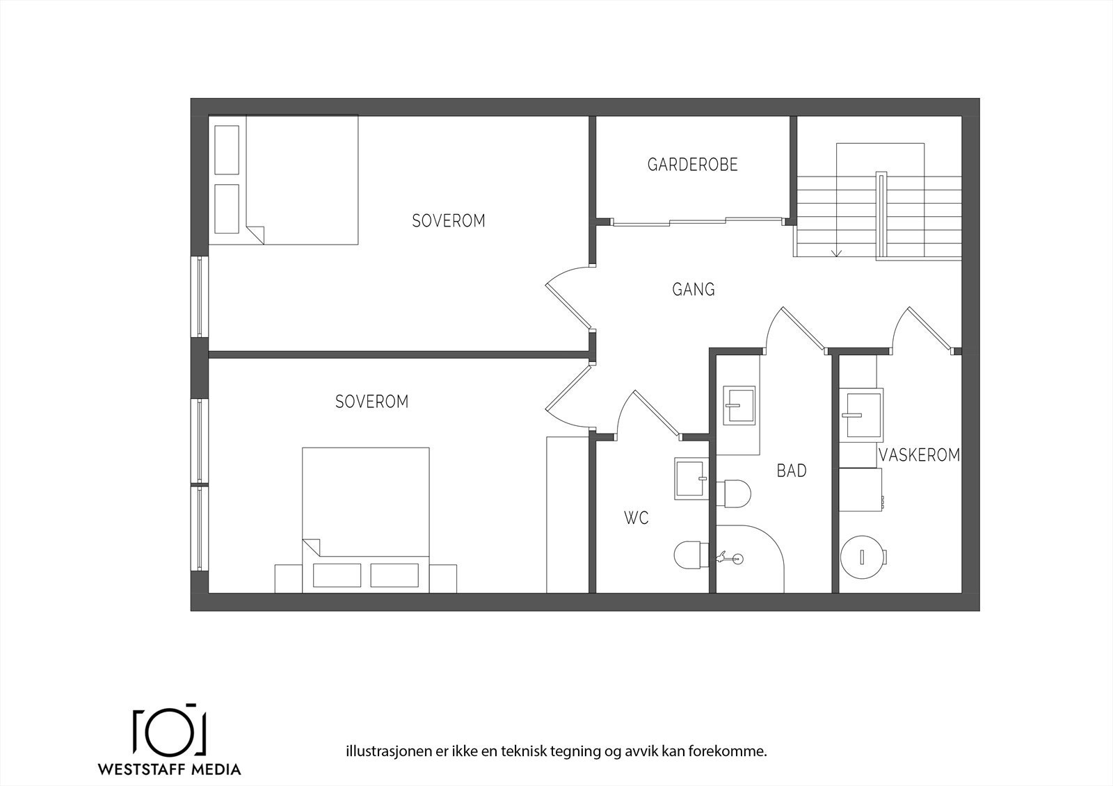 Planskisse 3.etasje Galleribilde