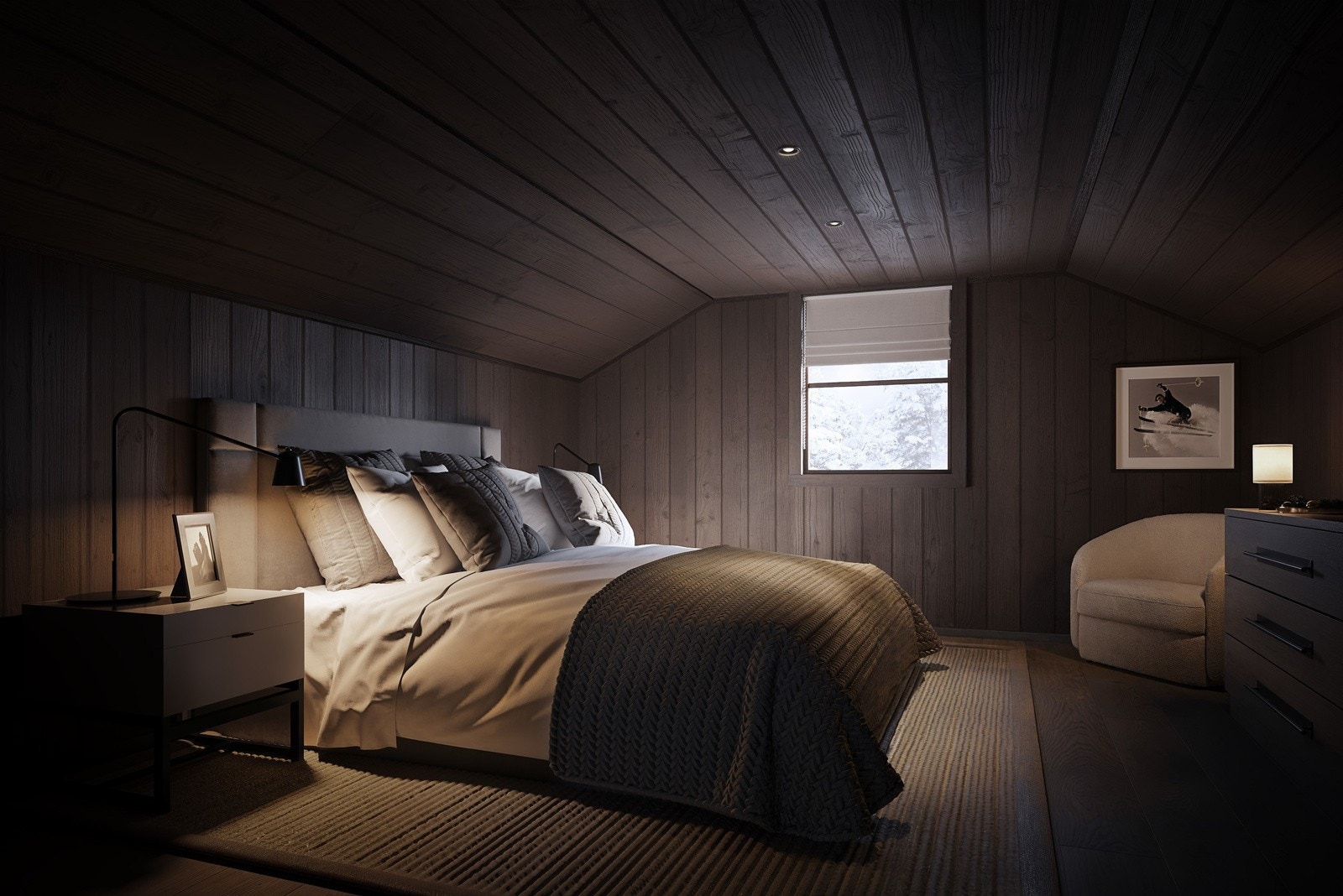 Dersom en velger hems som tilvalg vil det gi et gulvareal på 34kvm. Galleribilde