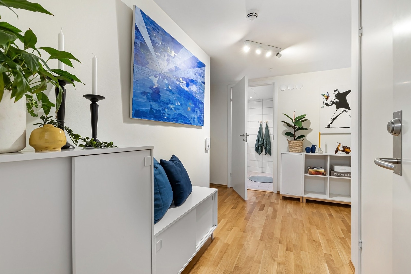 Velkommen inn til hoveddelen som har egen ytterdør Galleribilde