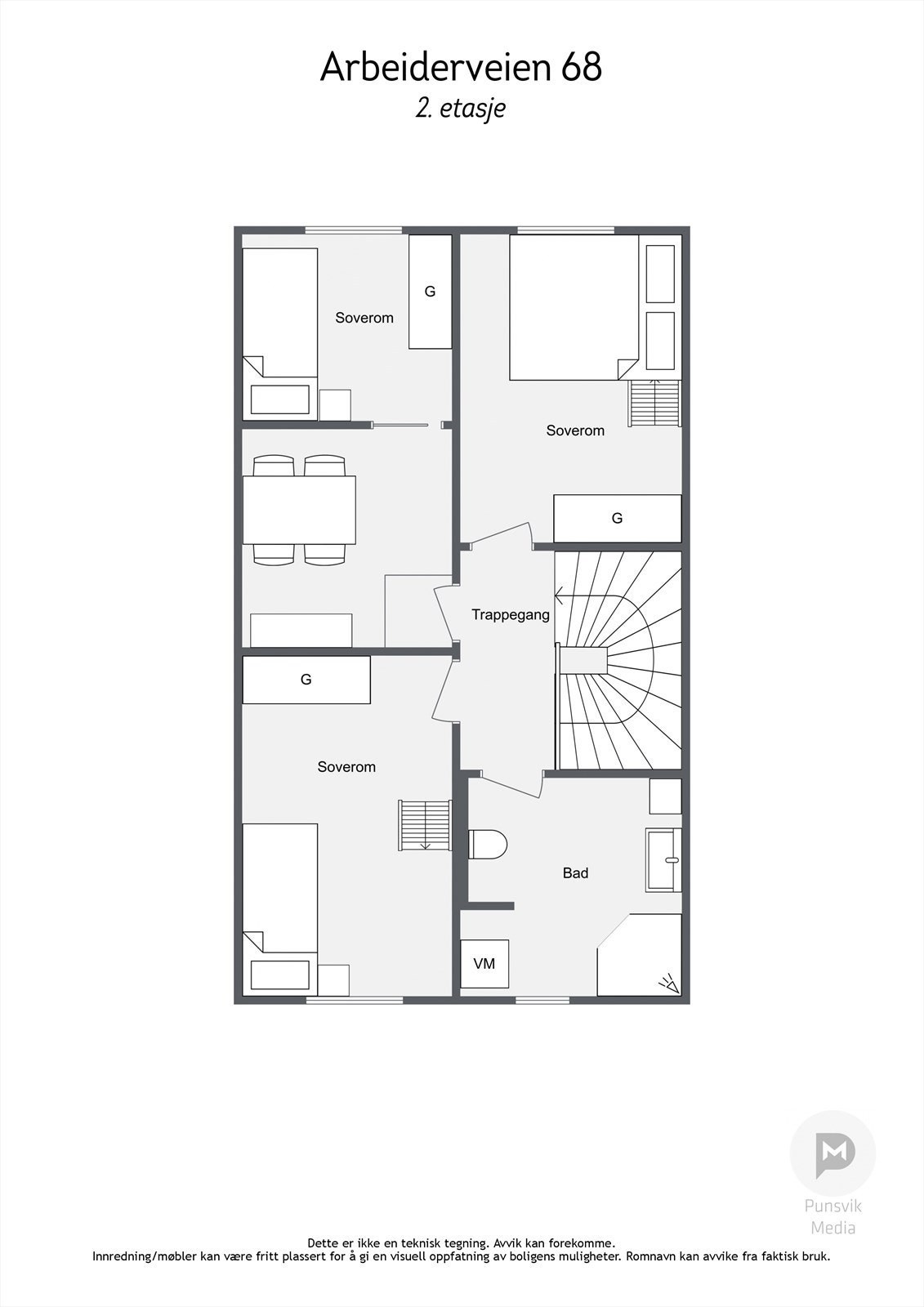 Plantegning - 2.etasje. Galleribilde