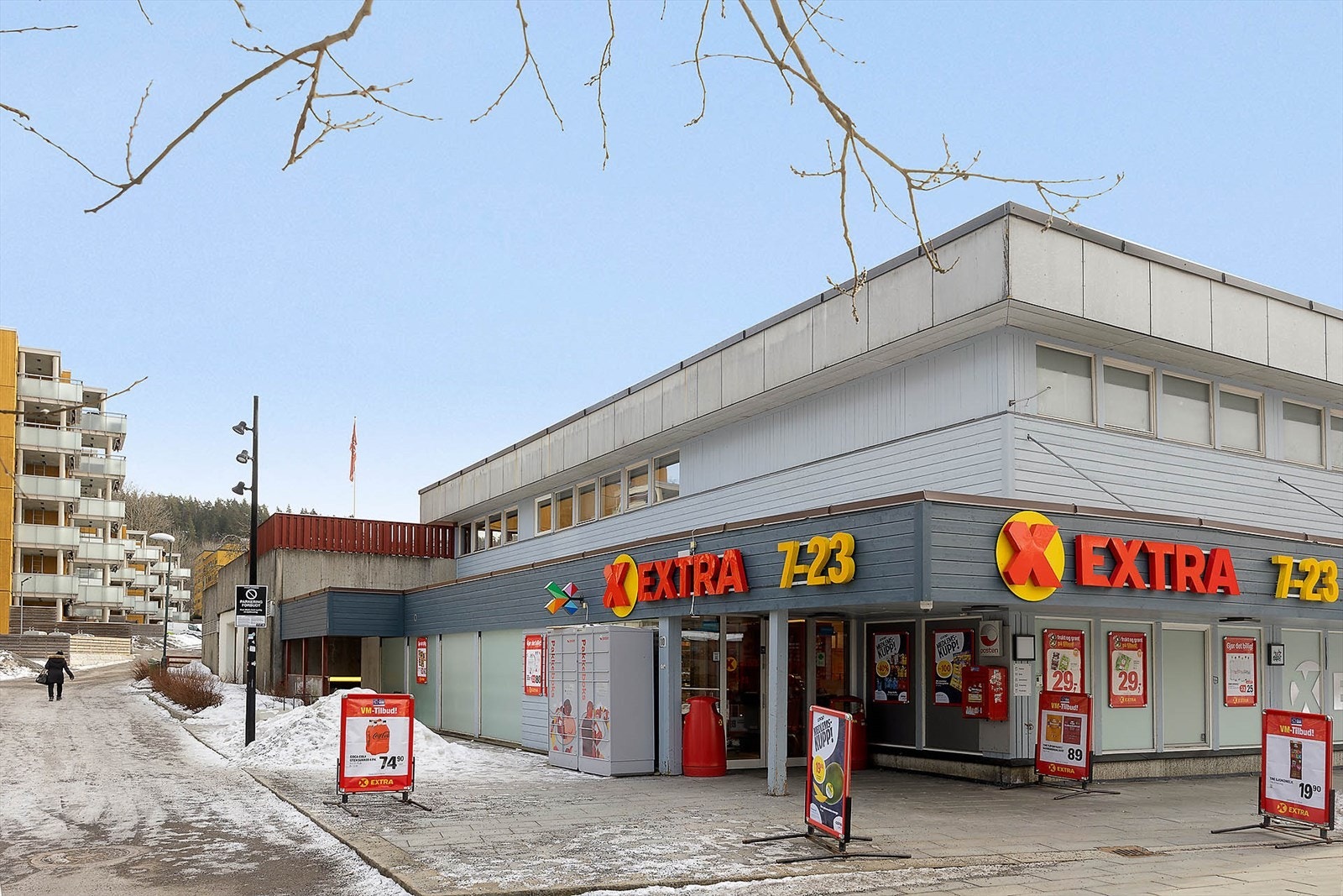Det ligger en Coop Ekstra i borettslaget med post i butikk/PostNord/pakkeboks Galleribilde