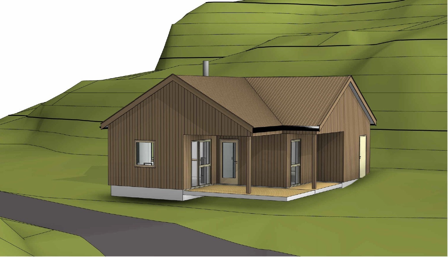 Prosjektert hytte Galleribilde