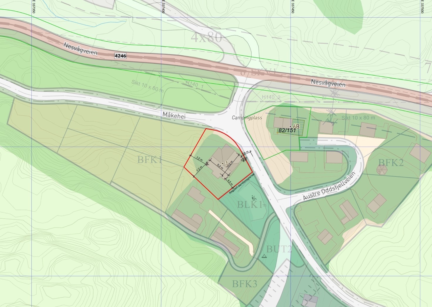Situasjonsplan Galleribilde