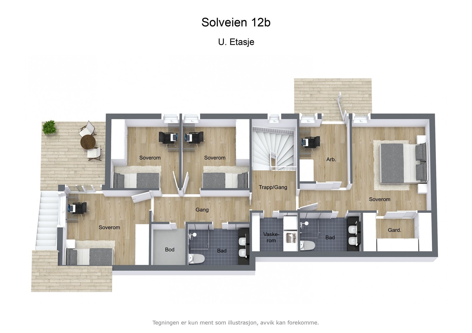 NYolveien 12b - 3D - U. Etasje - Letterhead Galleribilde