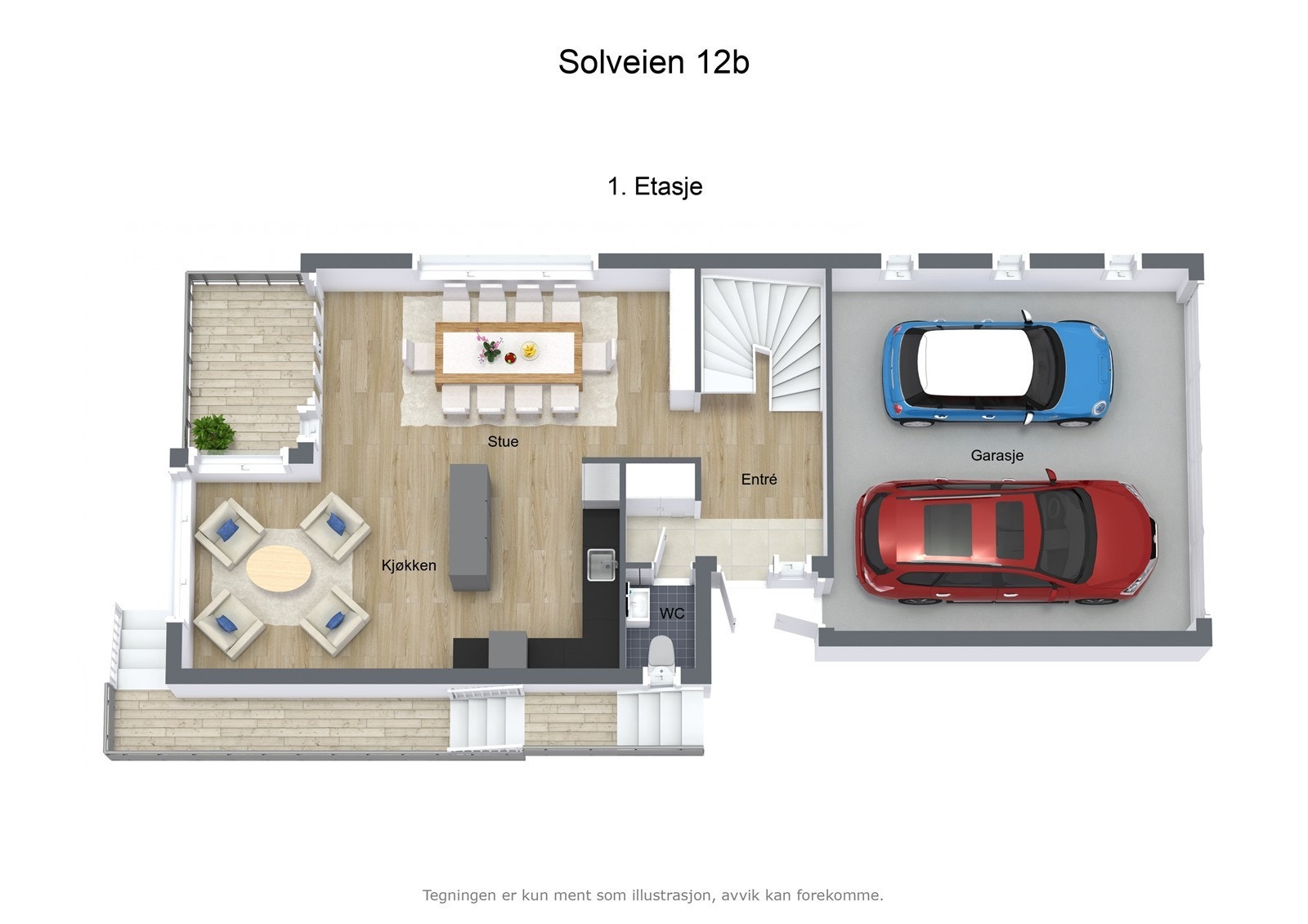 NYolveien 12b - 3D - 1. Etasje - Letterhead Galleribilde