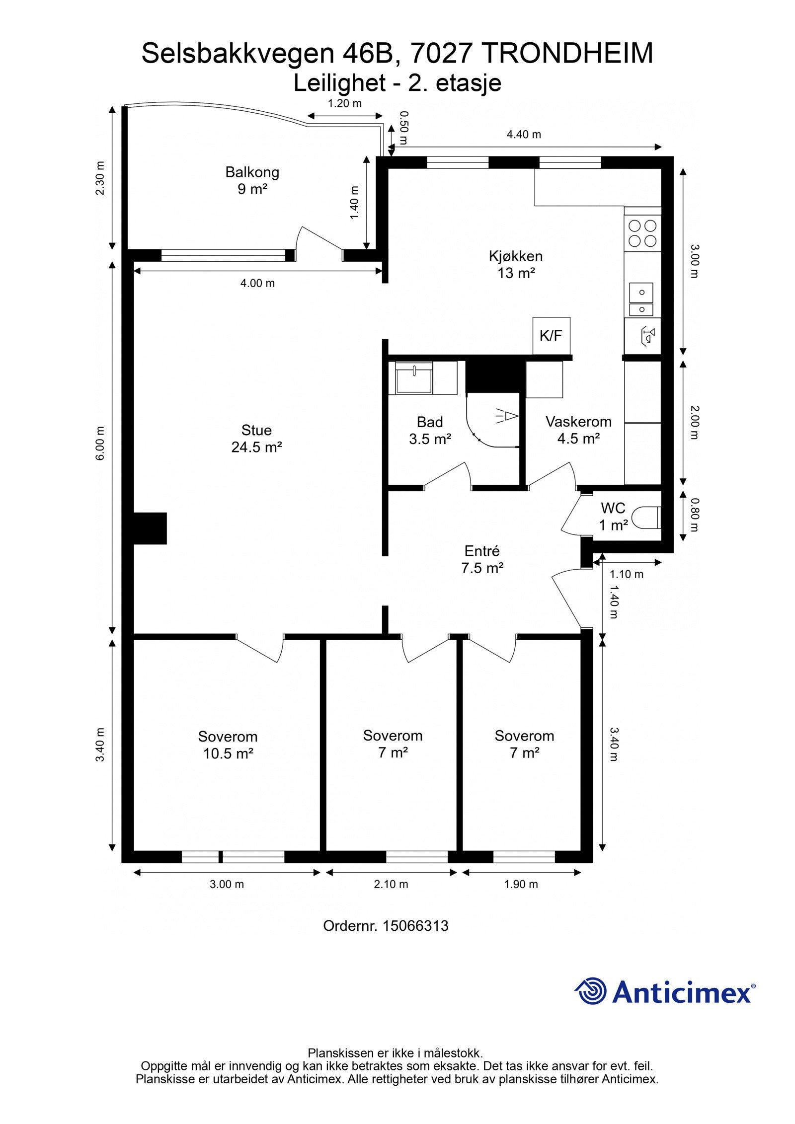 Plantegning - 2. etasje Galleribilde