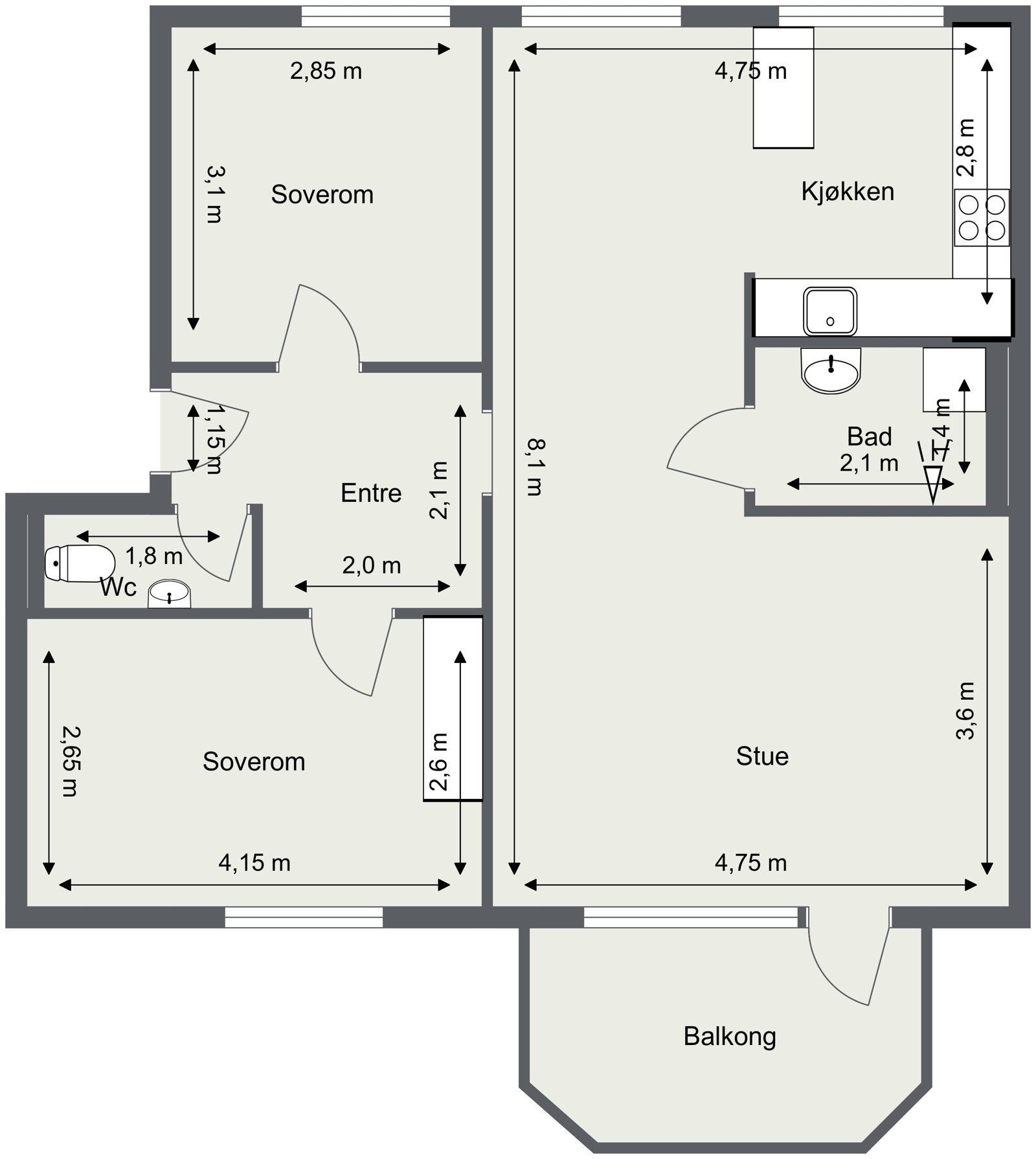 Plantegning. Galleribilde