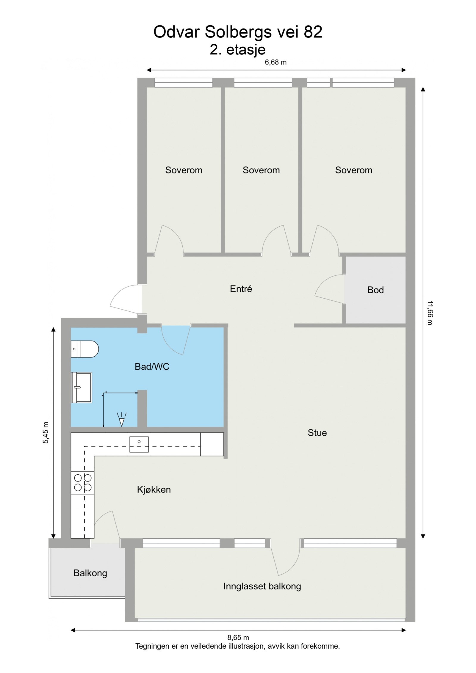 2 D floor plan Galleribilde