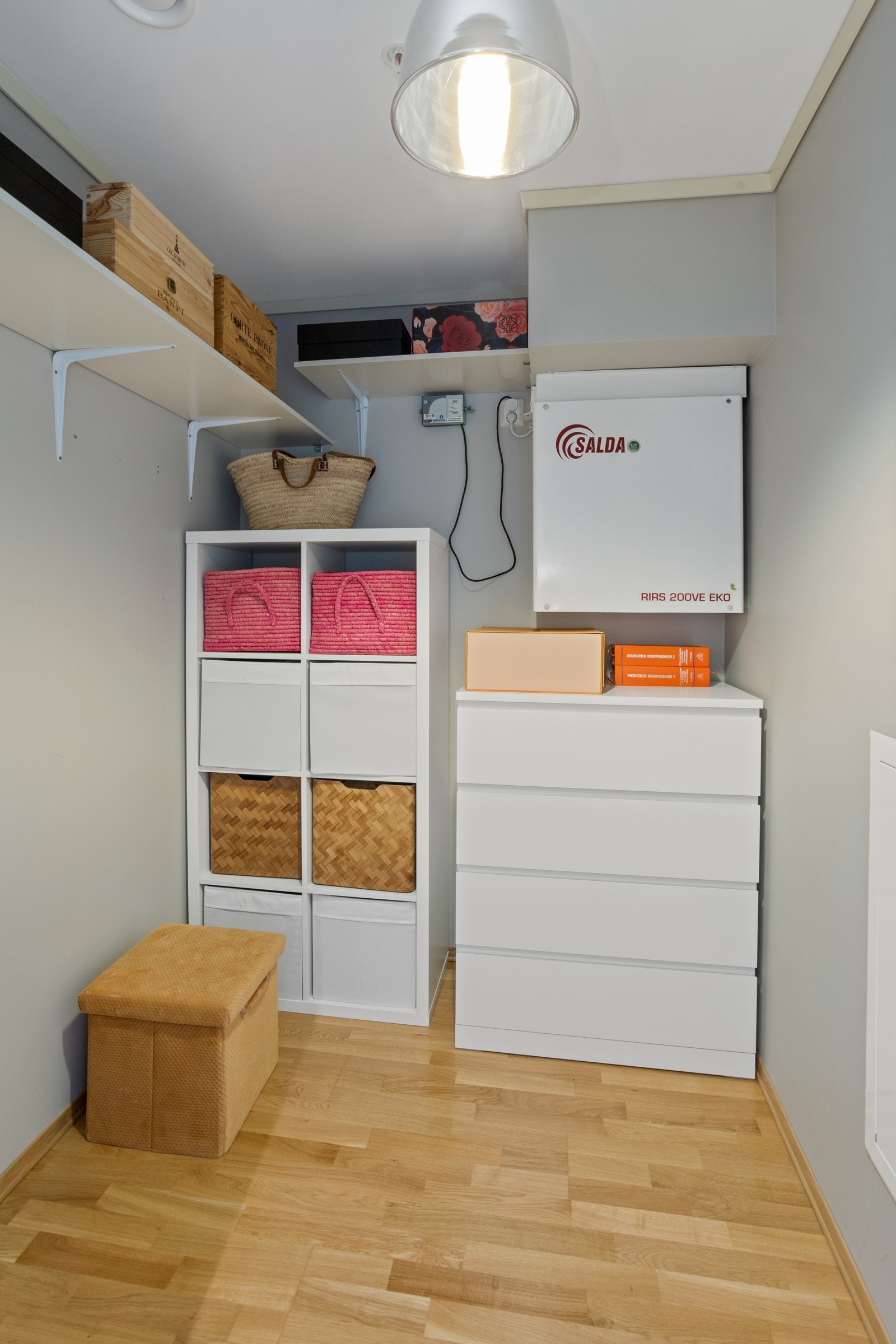 Innvendig og praktisk bod for oppbevaring i leiligheten Galleribilde