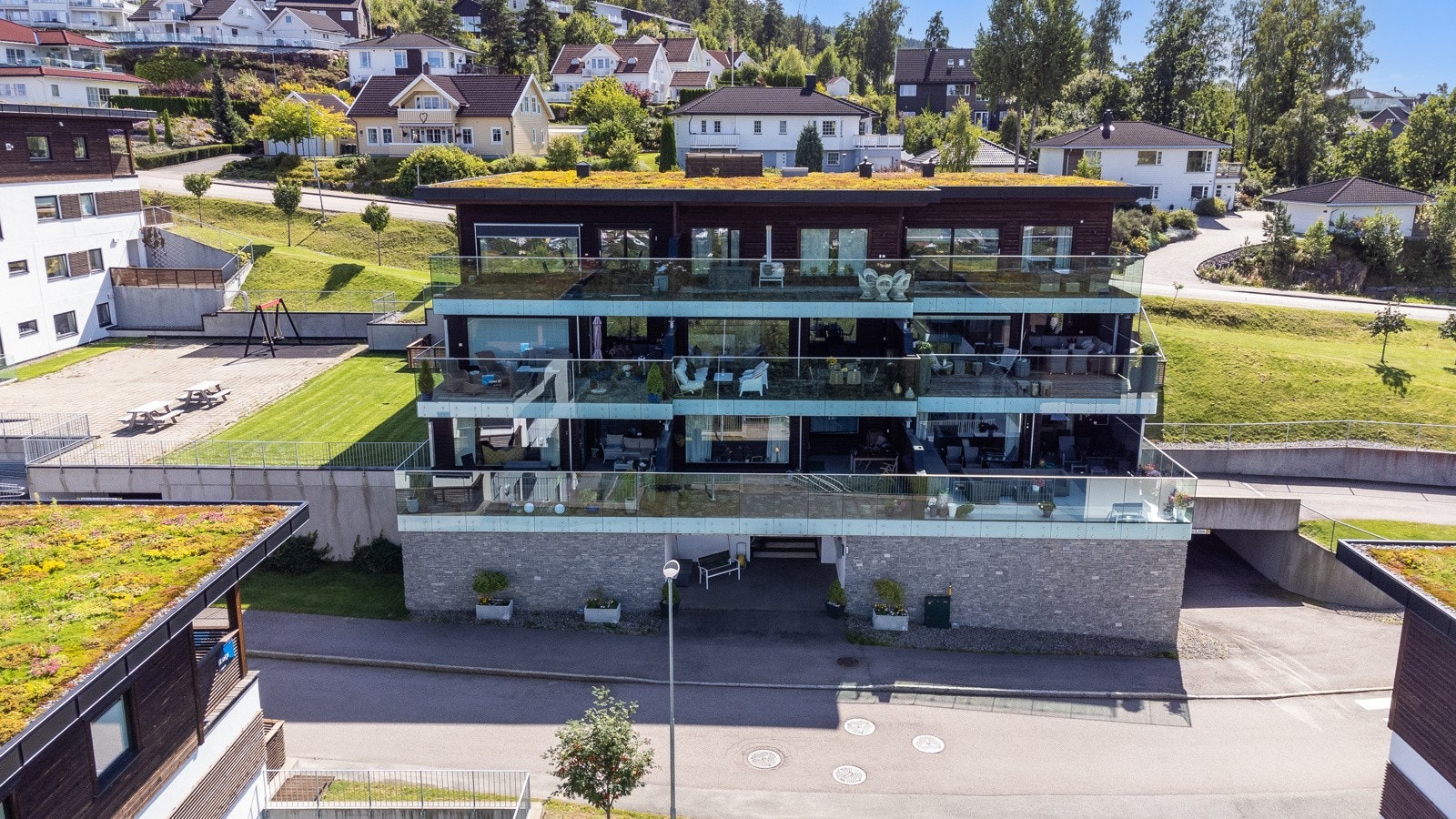 Fra Kniveåsen er det ca 15-20 minutter til sentrum med sykkel Galleribilde