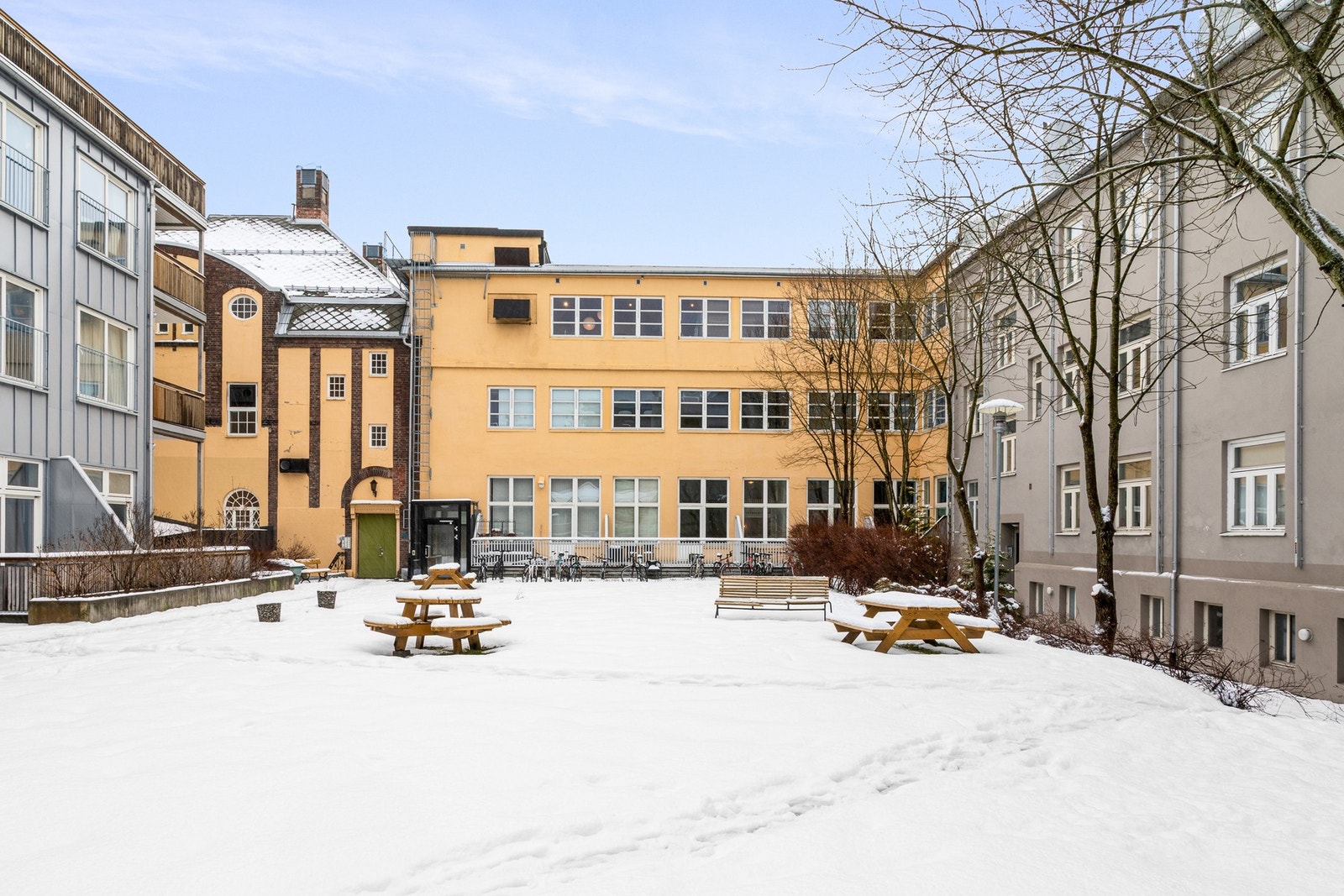 Pent opparbeidede fellesarealer. Galleribilde