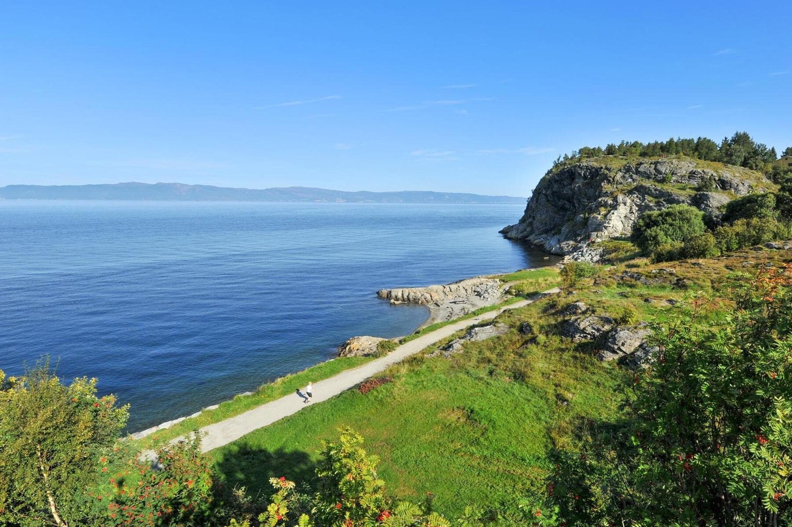 Kort vei til rekreasjonsområder langs Ladestien. Galleribilde