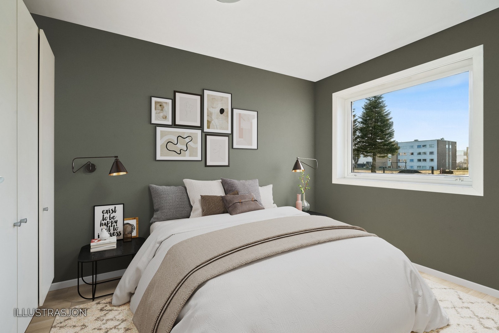 Her vil du våkne til et fantastisk flott lysinnslipp. Bildet er digitalt stylet. Galleribilde