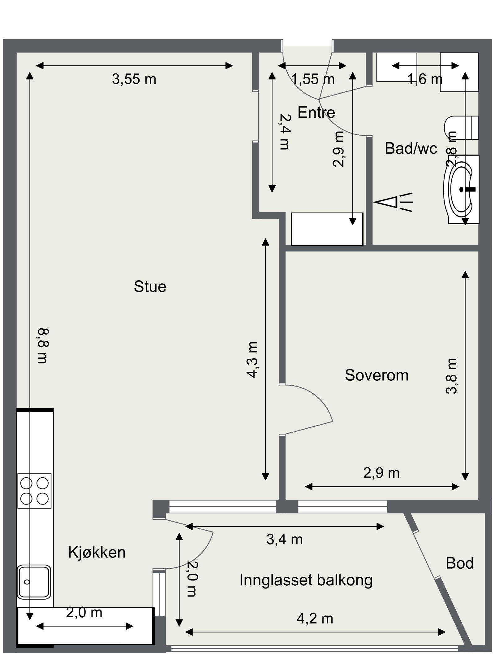 Plantegning Galleribilde