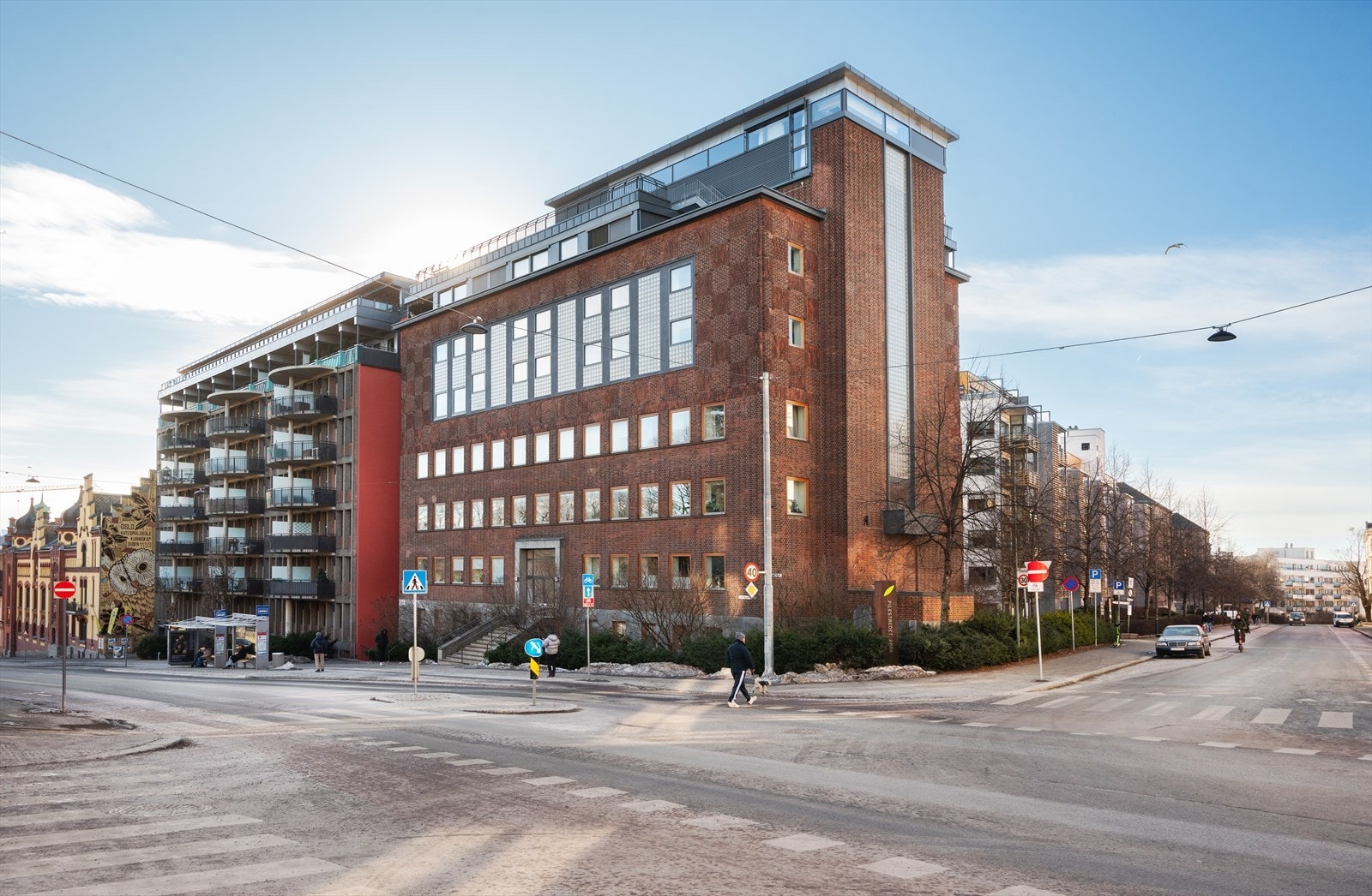 Byggets fasade. Galleribilde