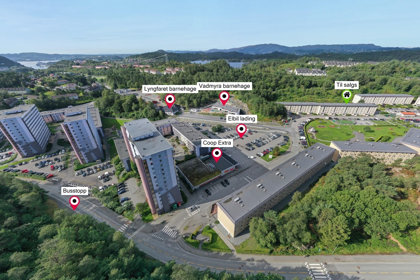 Område og beliggenhet. Galleribilde