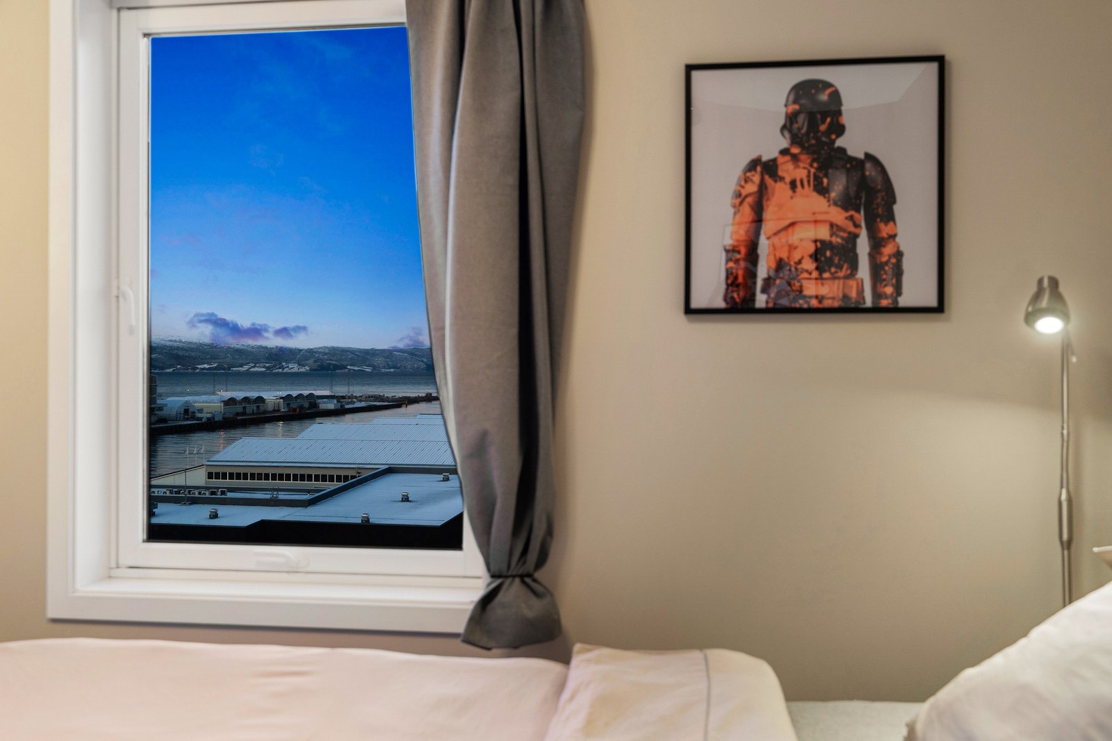 Utsiktsbilde fra hovedsoverom. Galleribilde