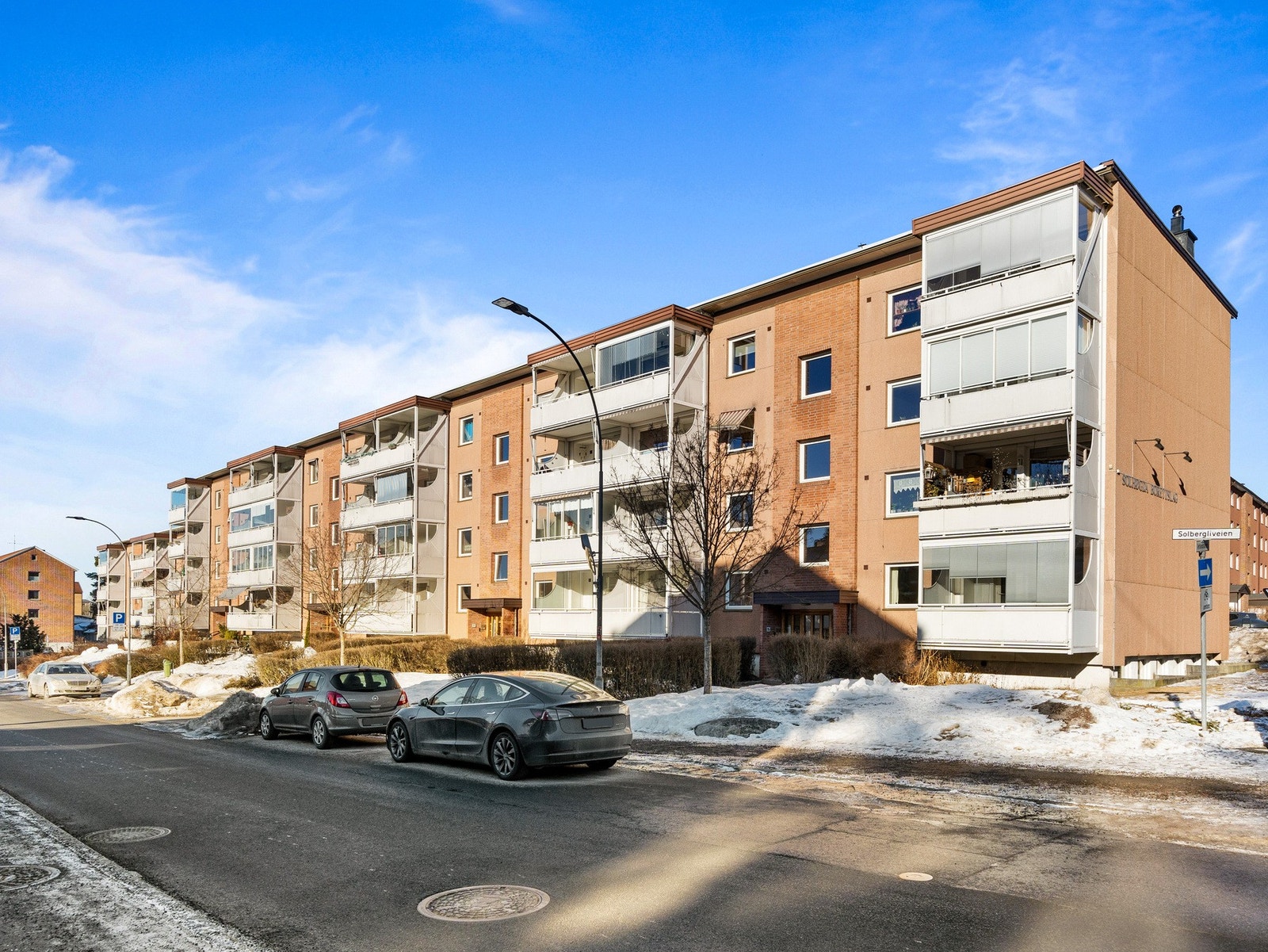 Fasaden. Boligen ligger i byggets første etasje Galleribilde