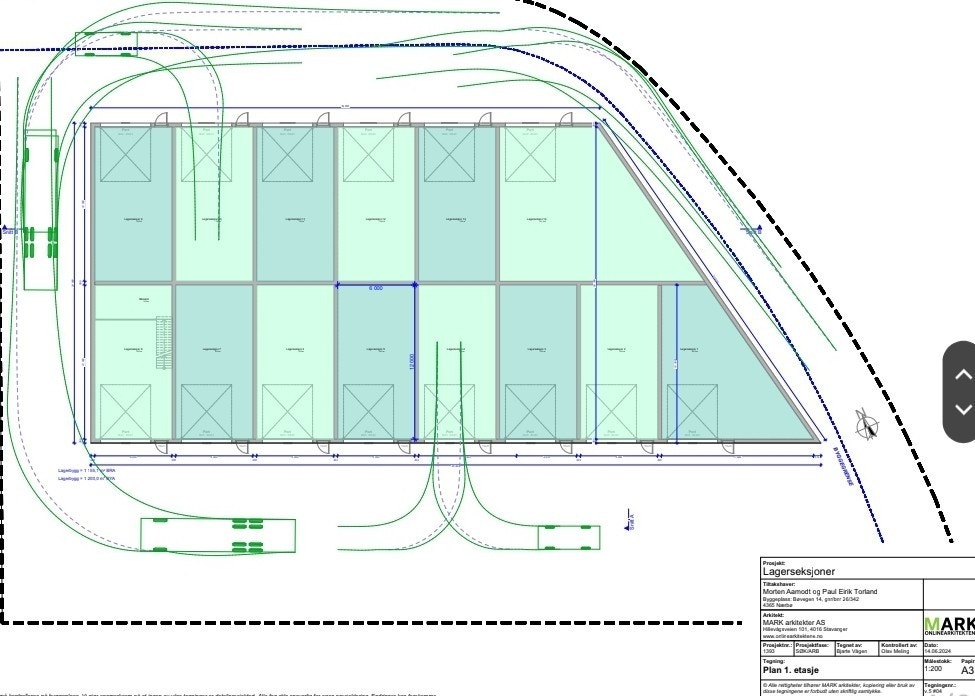 Seksjoner fra 72m2 og oppover. Med mulighet for å slå sammen flere. Galleribilde