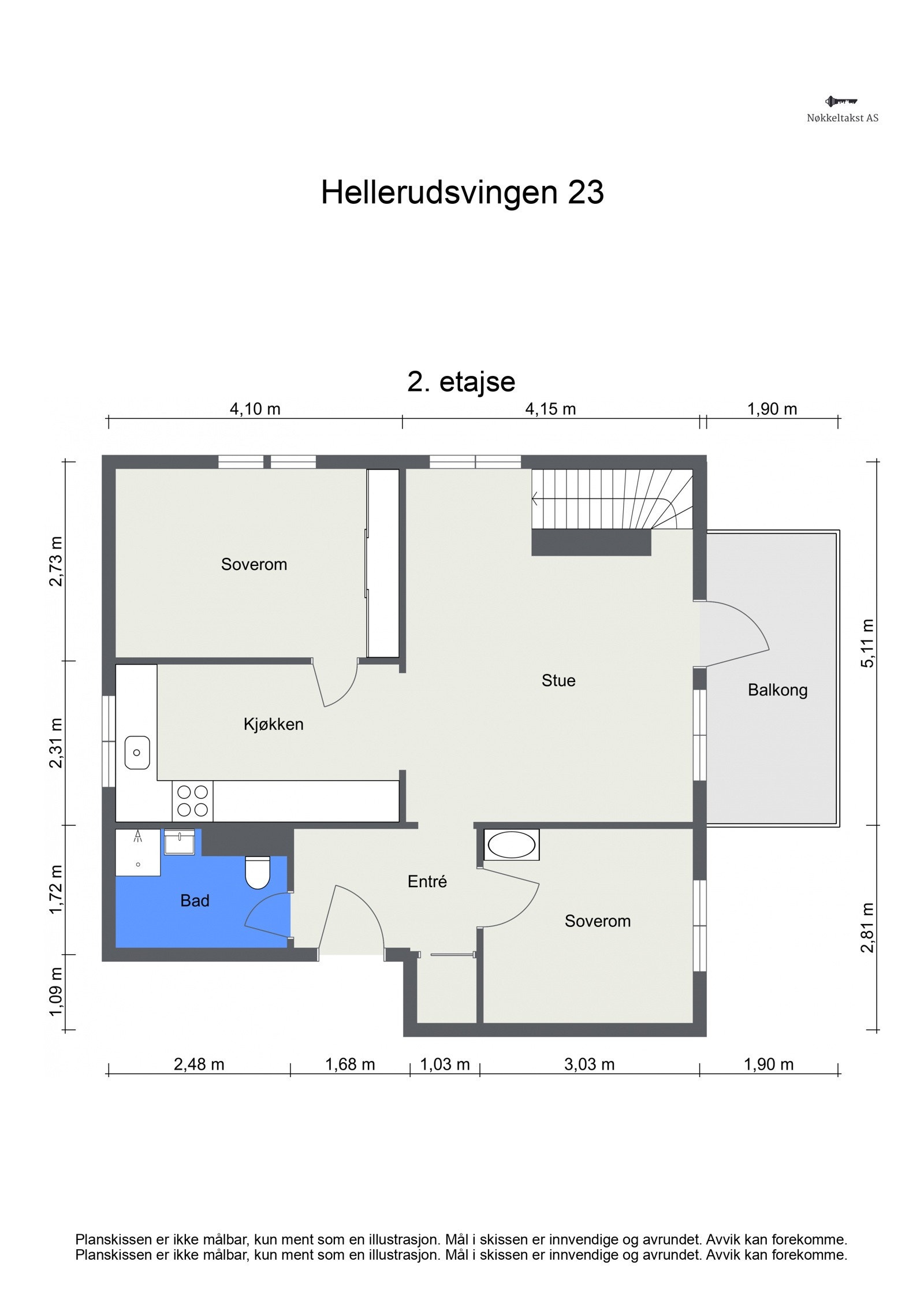 Plantegning - 2. etasje Galleribilde