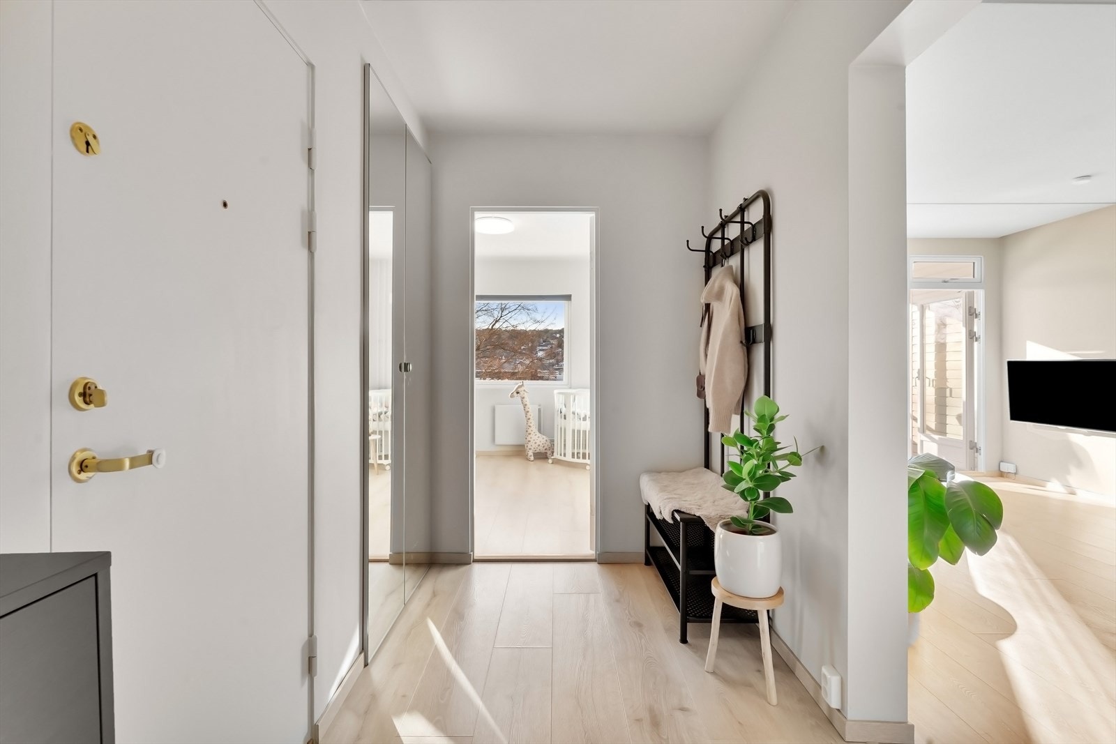 Hyggelig utsikt med en gang man kommer hjem. Galleribilde