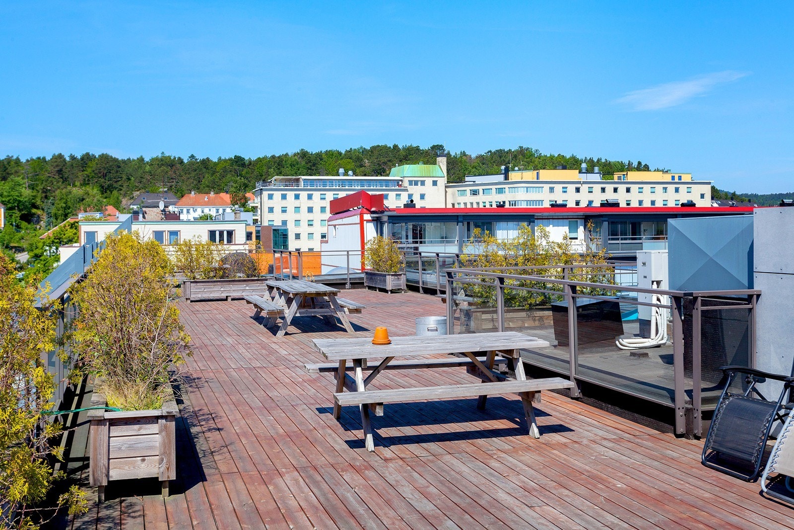 Felles takterrasse. Galleribilde