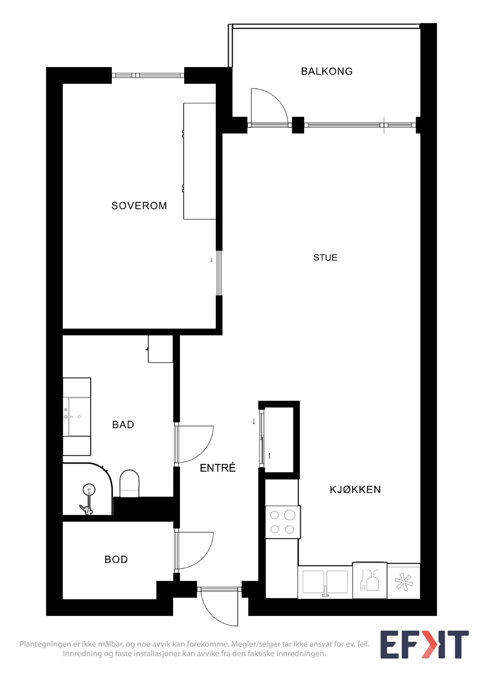 Plantegning Galleribilde