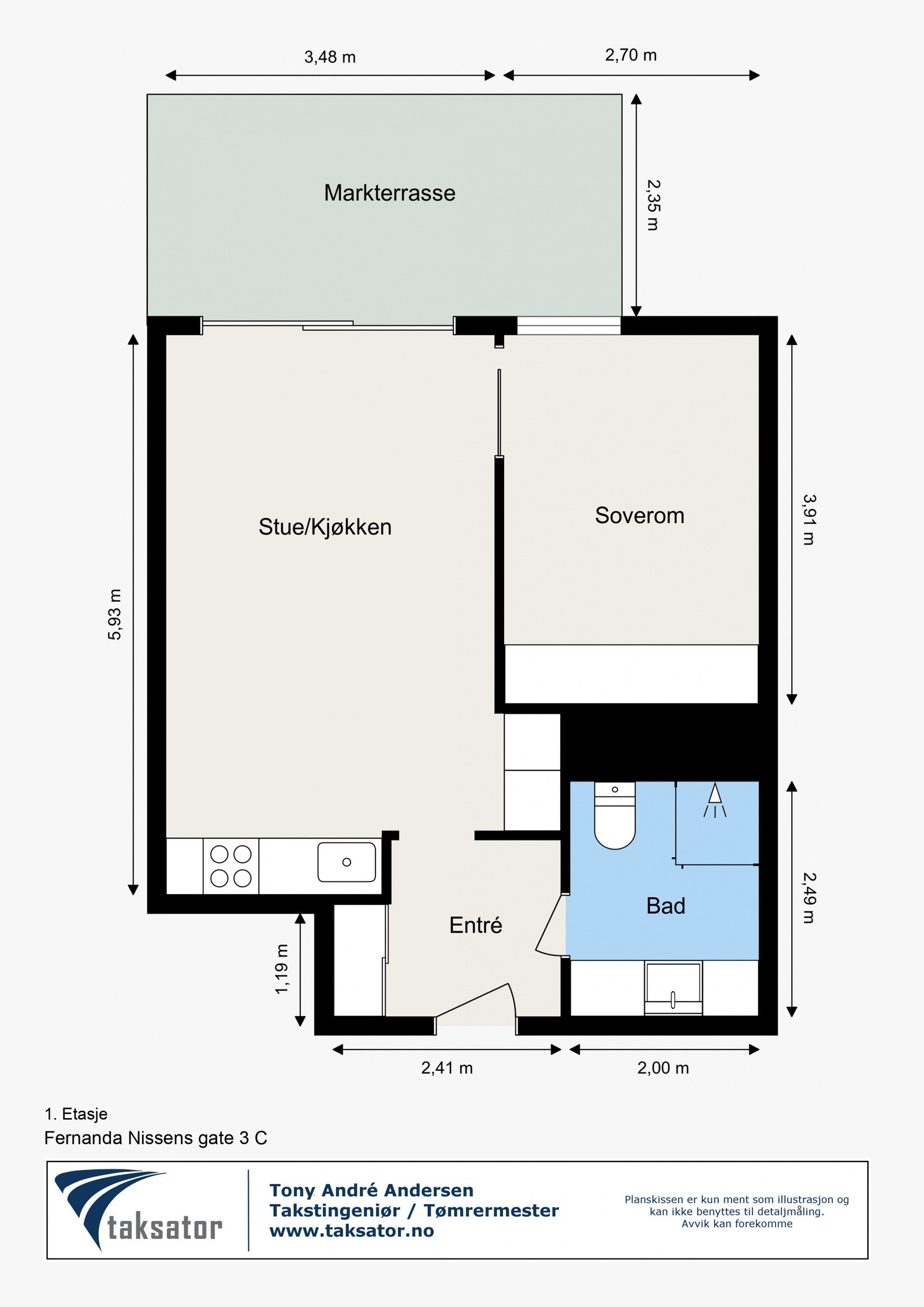 Planskisse. Galleribilde