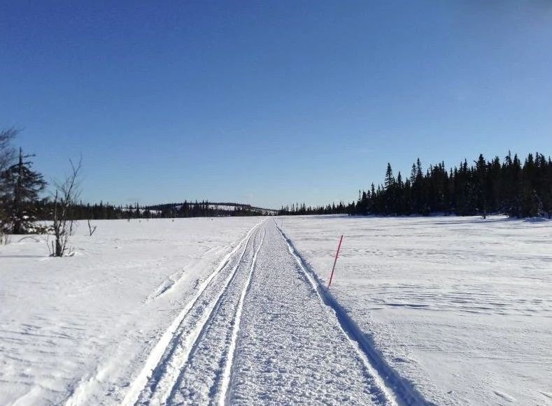 Från byalaget, skoterspår Galleribilde