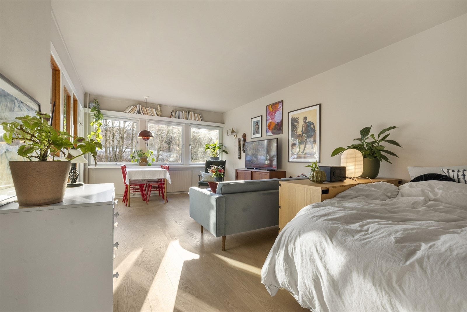 Hele leiligheten ble pusset opp i 2016 av tidligere eier Galleribilde