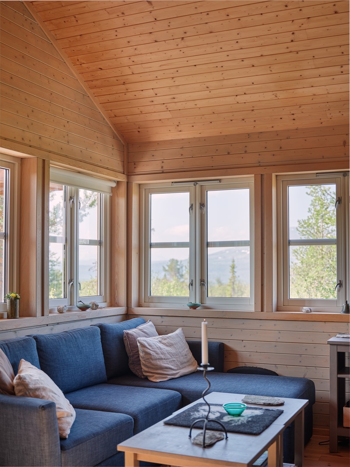 Flott utsikt fra sofakroken. Galleribilde