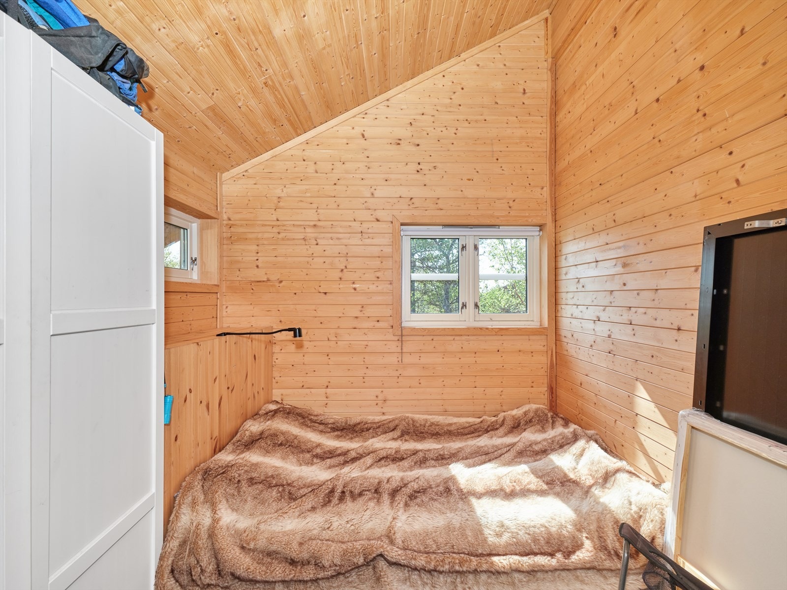 Fritidsboligen har to soverom. Galleribilde
