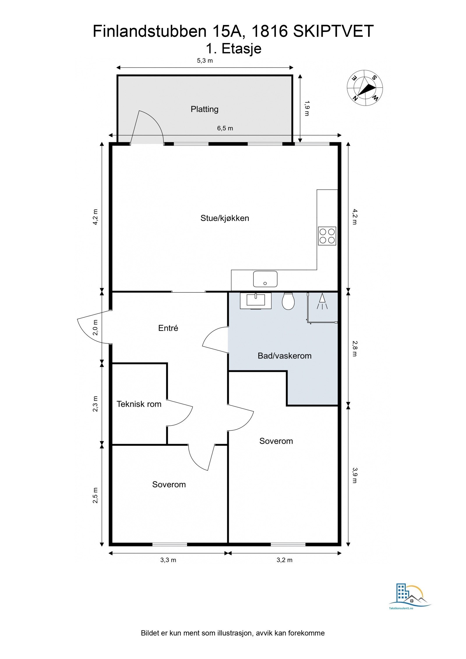 Plantegning Galleribilde