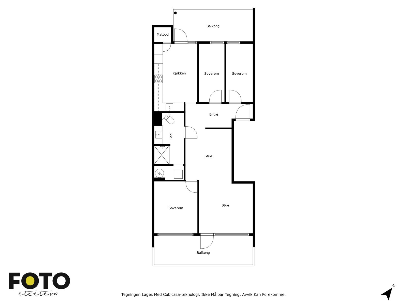 4.etg: Gjennomgående leilighet med god planløsning Galleribilde