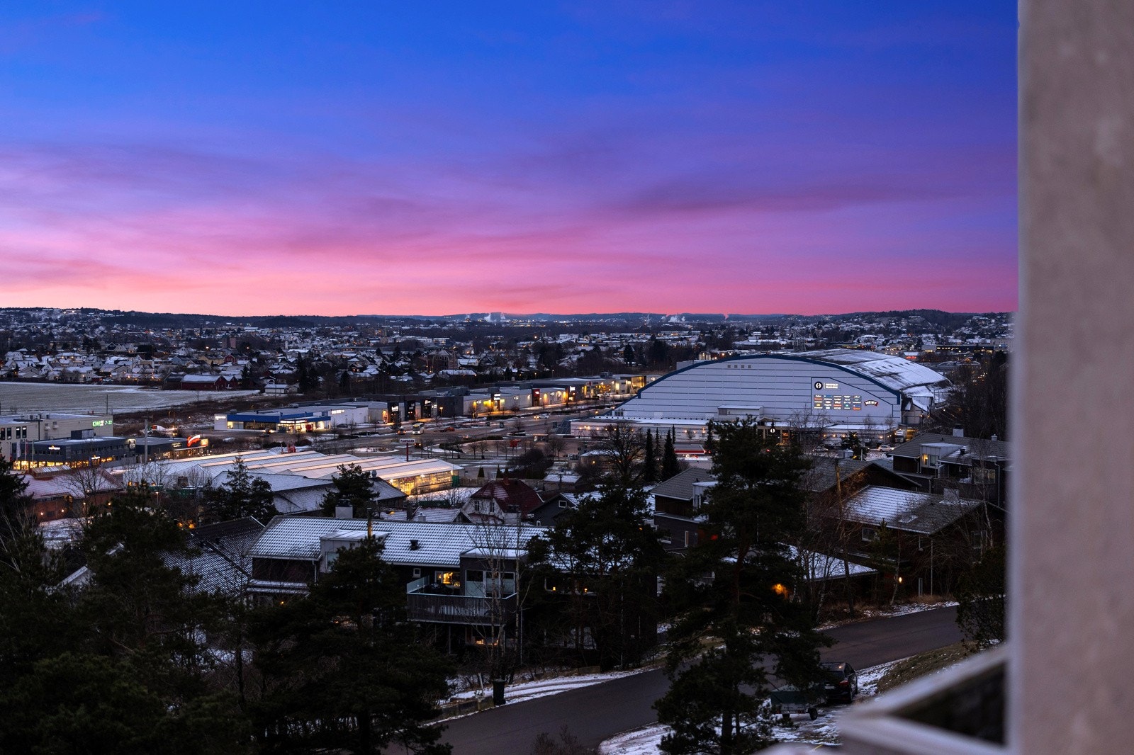 Utsikten strekker seg fra Fredrikstad til Sarpsborg Galleribilde