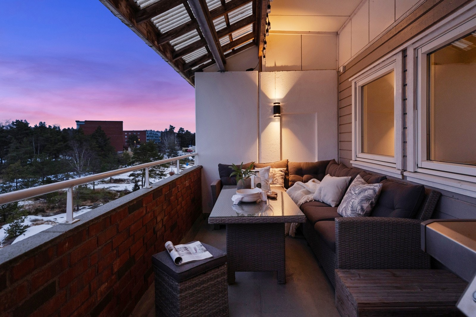 Felles for de to terrassene er at det er god plass til møblering Galleribilde