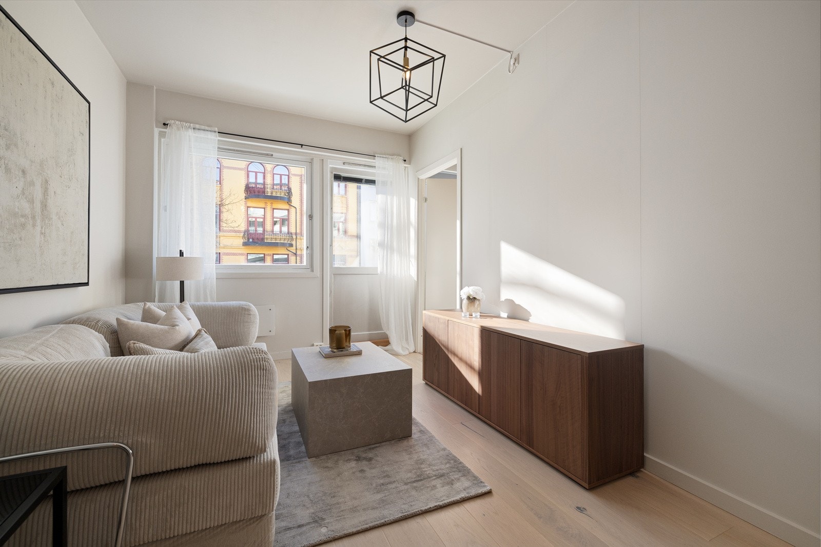 Énstavsparkett på gulv. Galleribilde