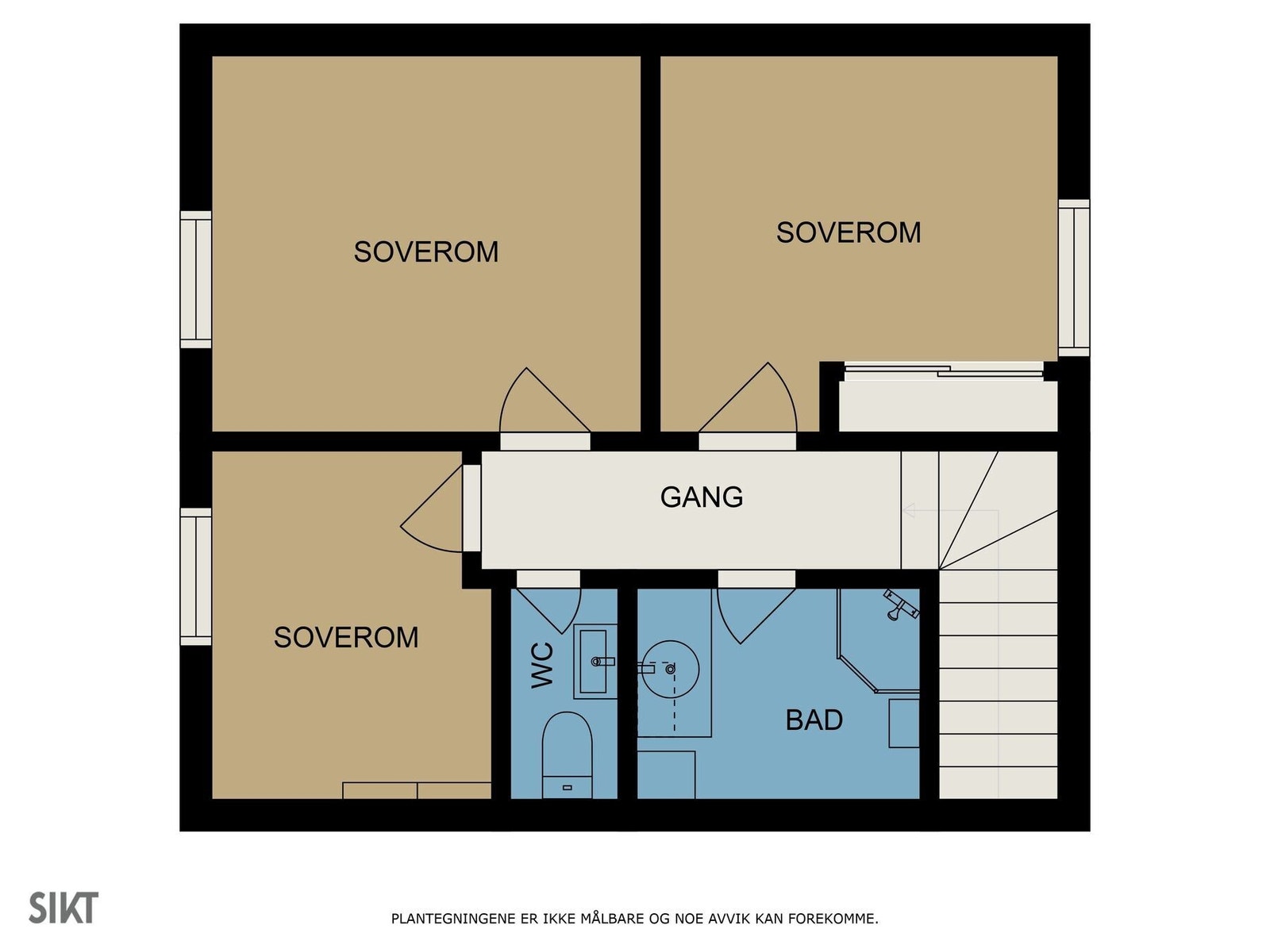 Planskisse loft Galleribilde